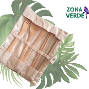 Set de Cubiertos de Bambú Zona Verde